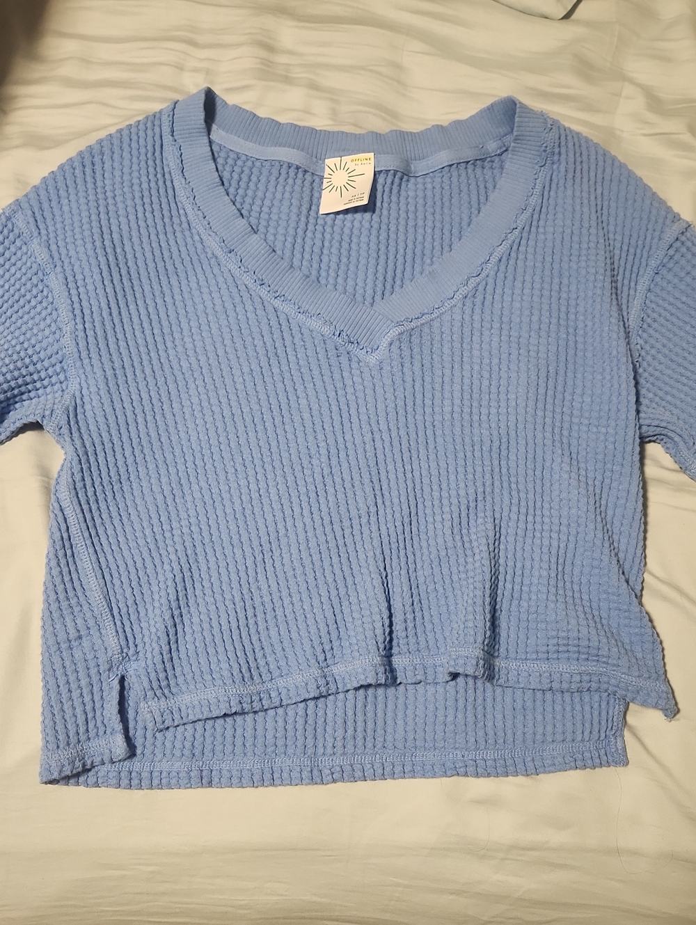 Aerie Sweater, BRAND NEW. Blue V-Neck